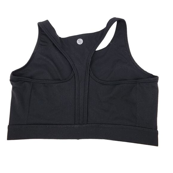 Torrid Black Low-Impact Wireless Zip-Front Active Sports Bra Size 1X - Picture 5 of 6